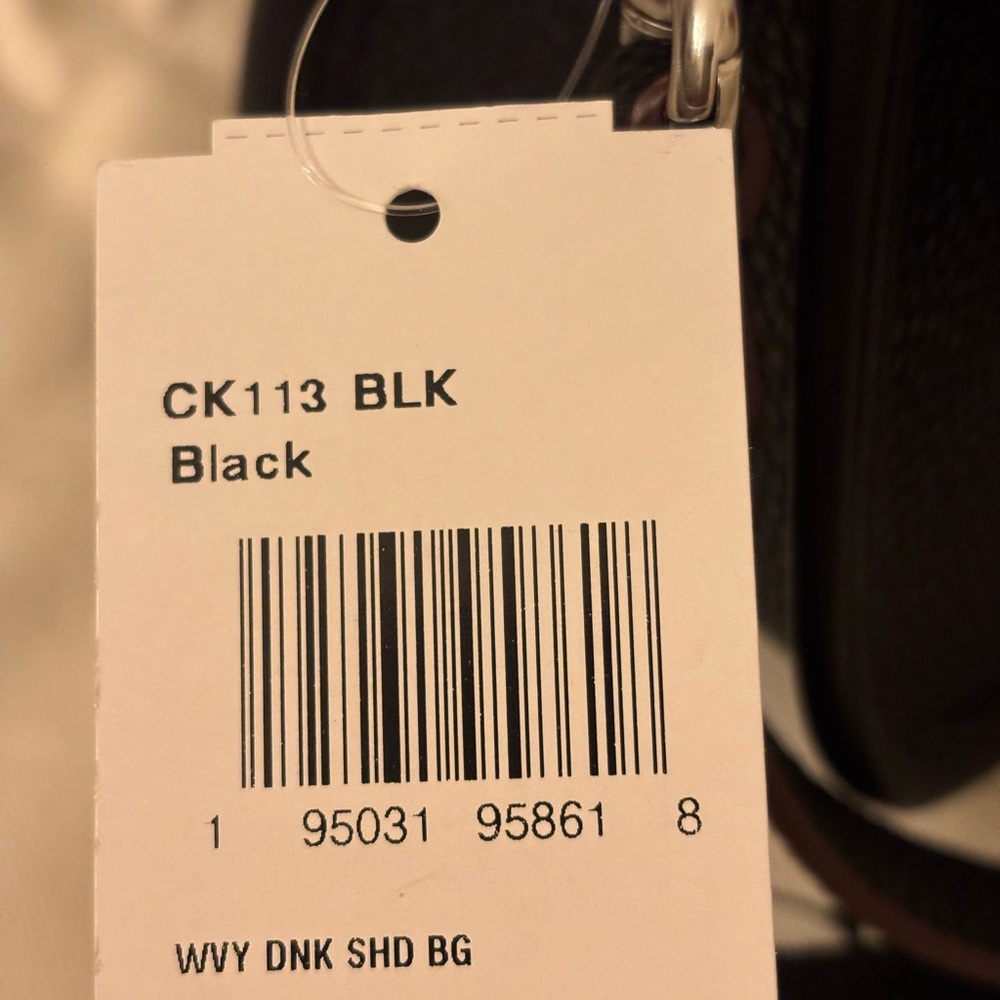 NWT Coach Wavy Dinky Bag Shoulder & Crossbody Coachtopia Black Leather CK113 - Picture 16 of 16